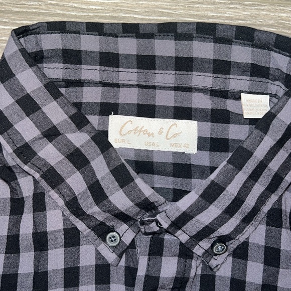 Cotton&co dress work shirt. Size L. NWT - Picture 4 of 5